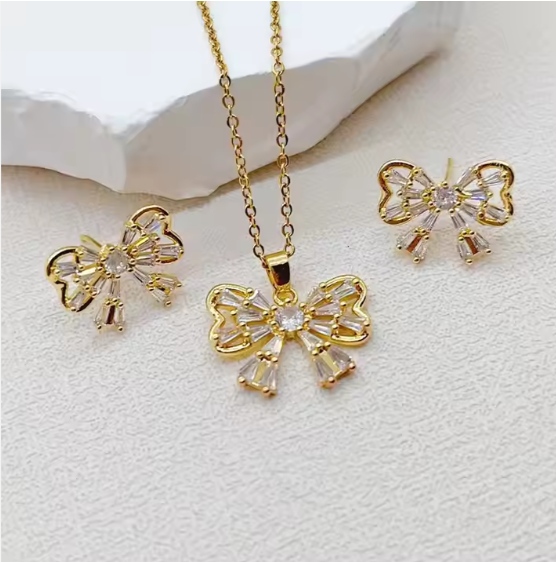 Butterfly Pendant Set