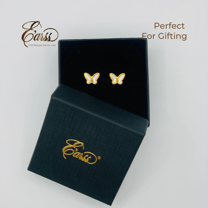 Butterfly 18K Gold Plated Earrings