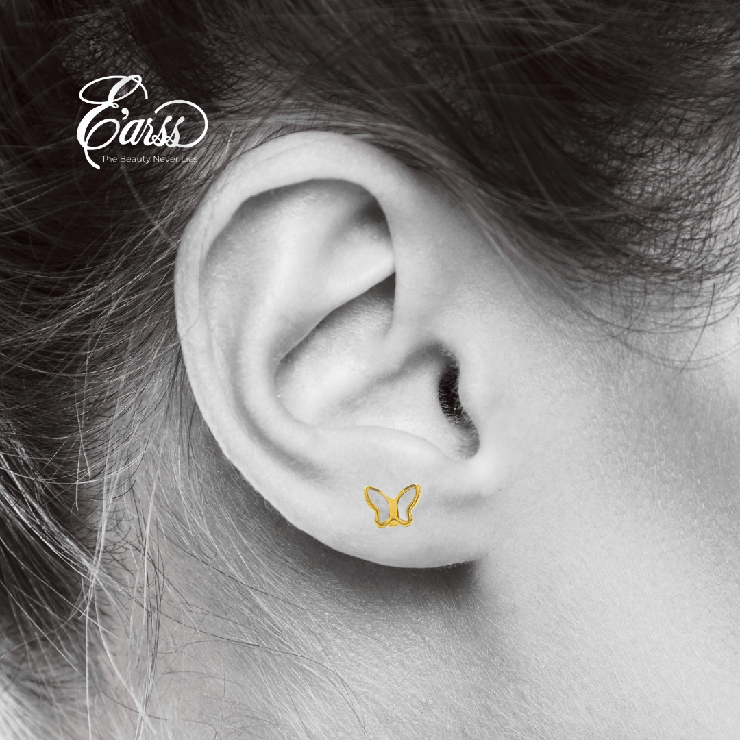 Butterfly 18K Gold Plated Earrings