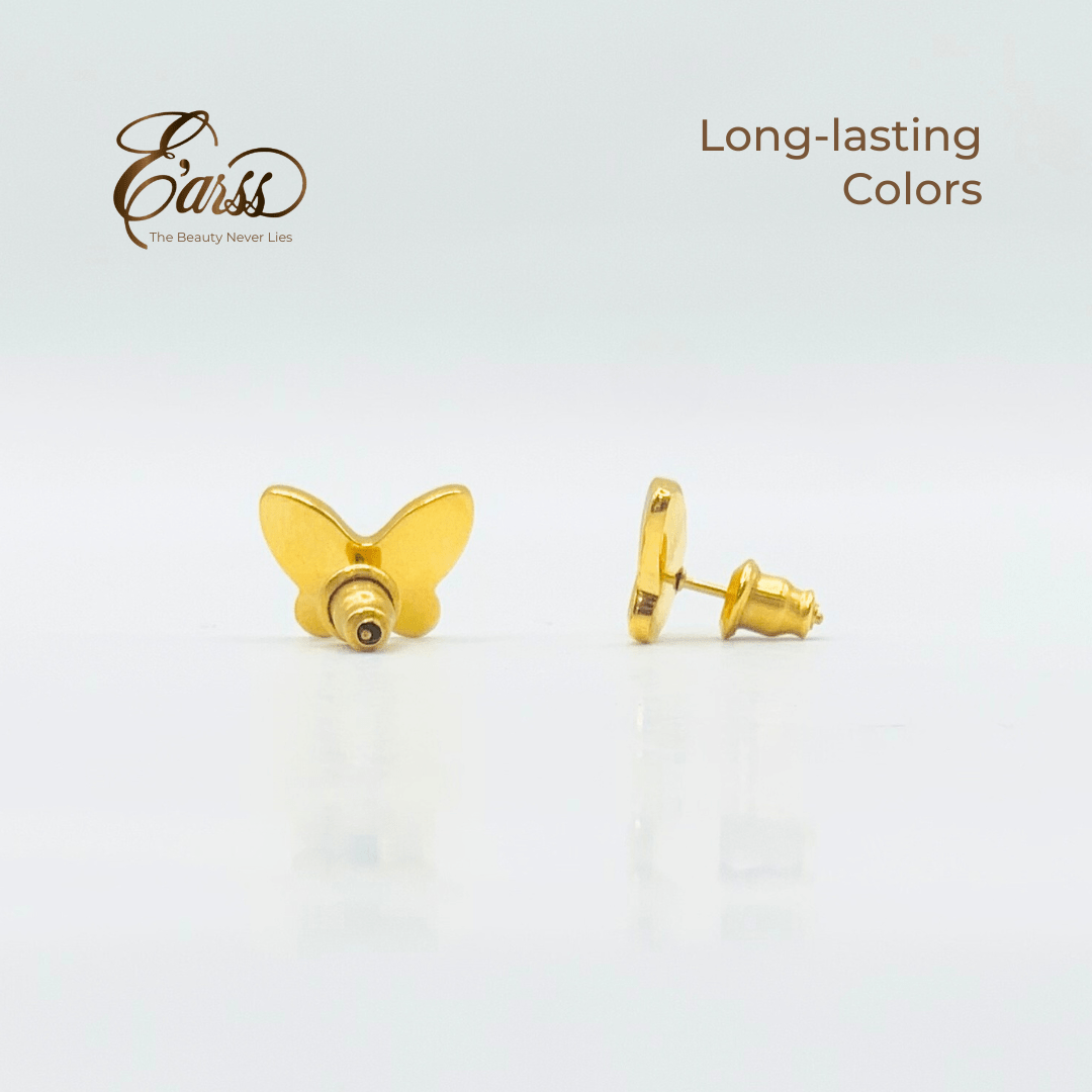 Butterfly 18K Gold Plated Earrings